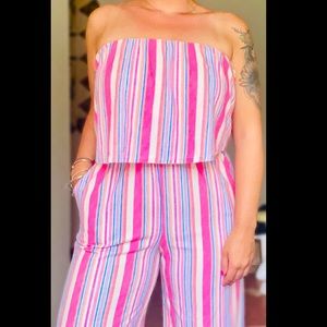 Summer strapless Jumpsuit